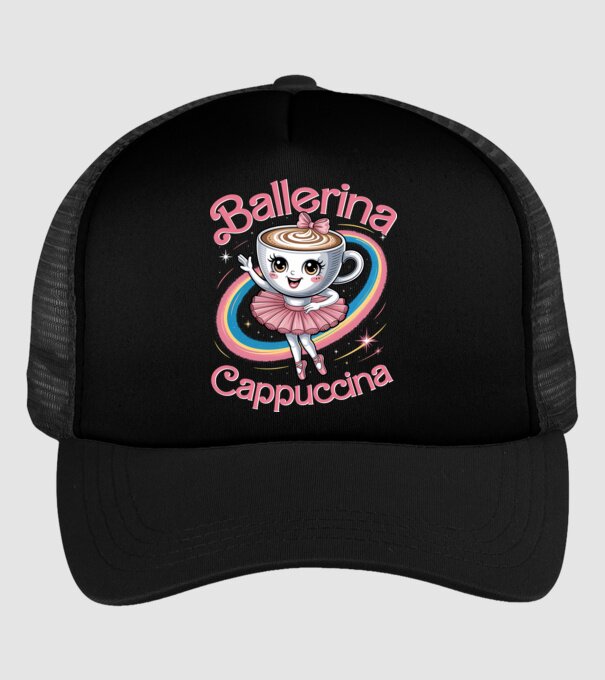 Ballerina Cappuccina model negru pe tricou