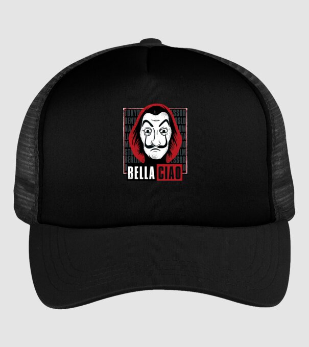 bella ciao dali model negru pe tricou