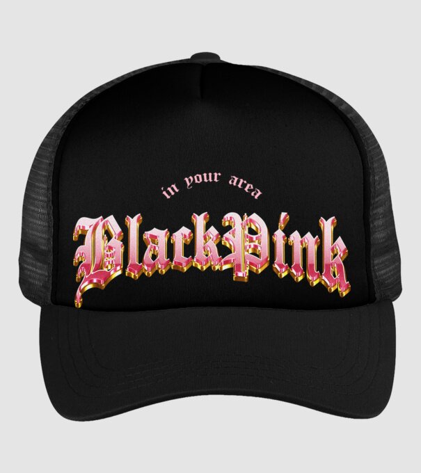 BLACPINK in your area model negru pe tricou