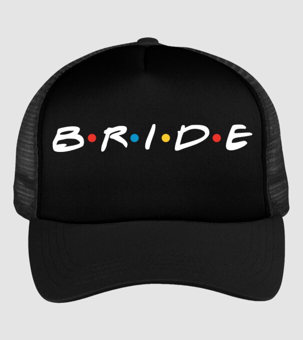 Bride Friends style model negru pe tricou