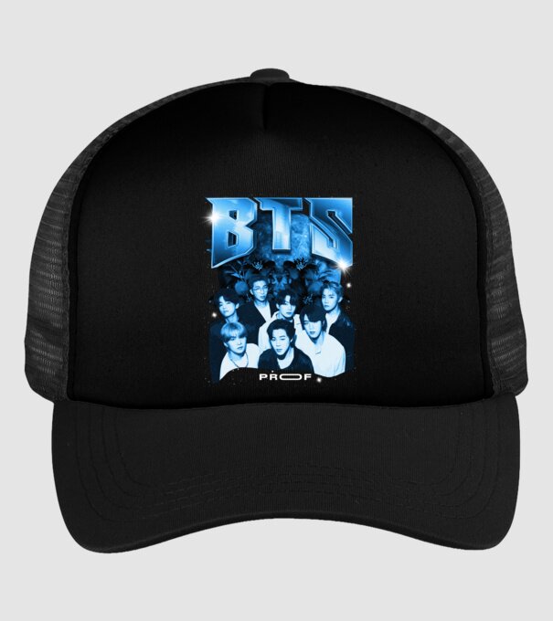 BTS model negru pe tricou