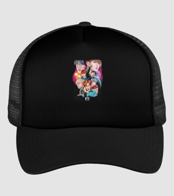 BTS POSTER model negru pe tricou