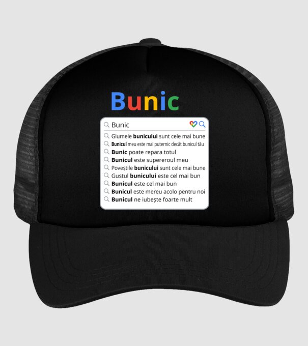 căutare Google Bunic model negru pe tricou