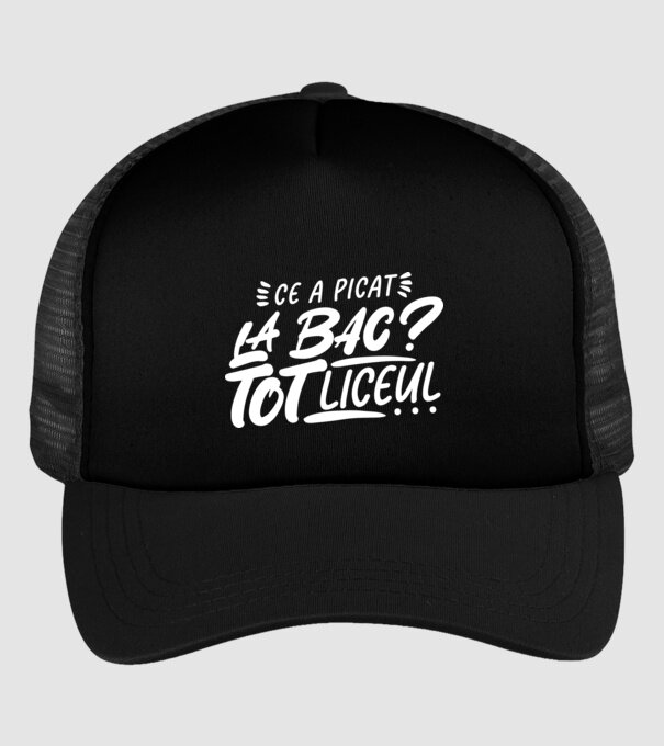 Ce a picat la bac model negru pe tricou