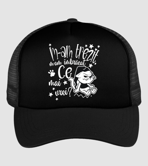 Ce mai vrei? model negru pe tricou