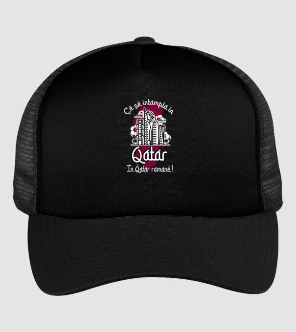 Ce se întâmplă în Katar model negru pe tricou