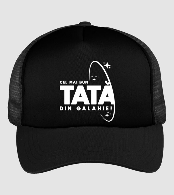 Cel mai bun tată din Galaxie! model negru pe tricou