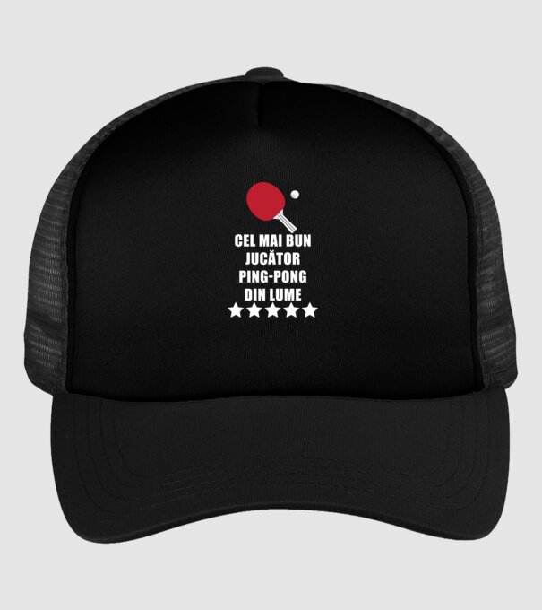 cel mai bun jucător ping-pong din lume model negru pe tricou