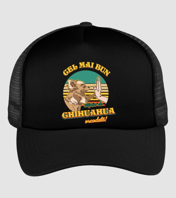 Cel mai bun stăpân de Chihuahua vreodată! model negru pe tricou