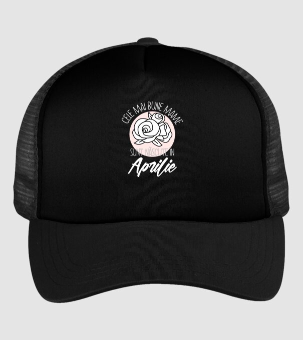 Cele mai bune mame sunt născute în Aprilie model negru pe tricou
