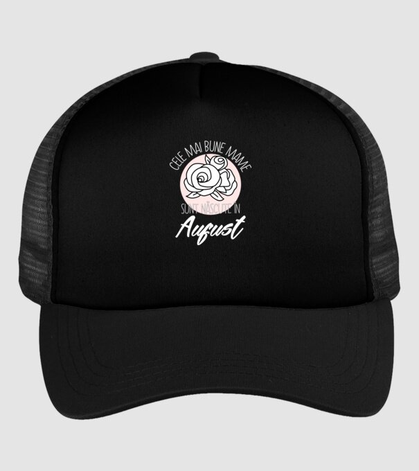 Cele mai bune mame sunt născute în August model negru pe tricou