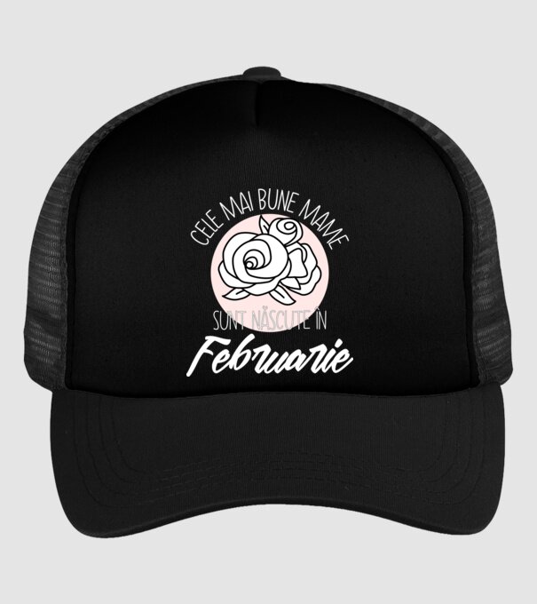 Cele mai bune mame sunt născute în Februarie model negru pe tricou