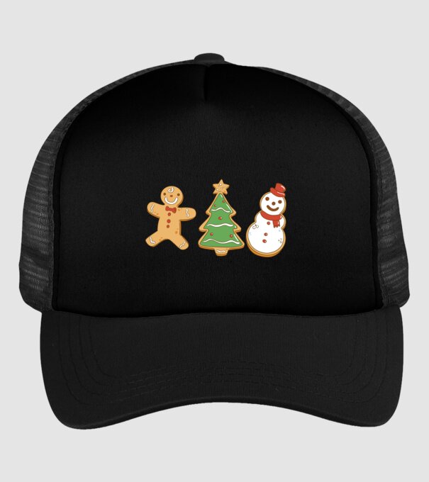 christmas cookies model negru pe tricou
