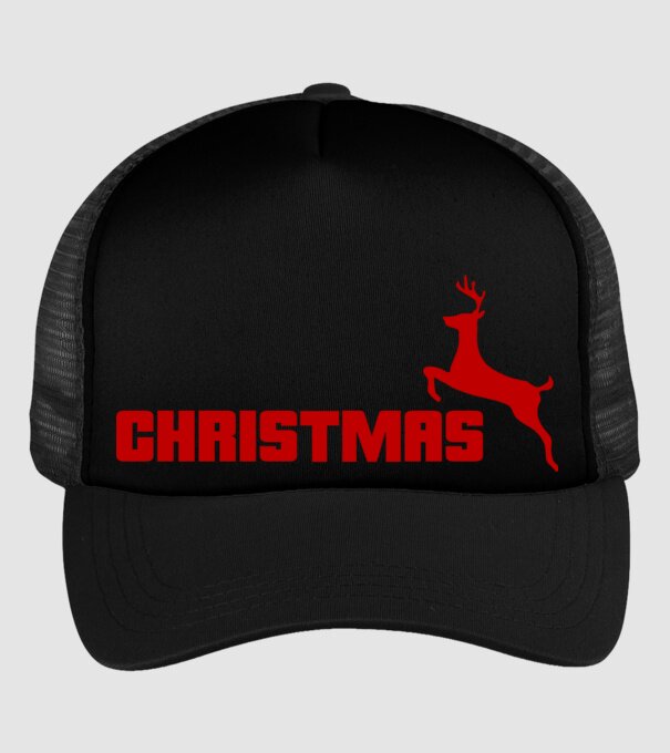 Christmas logo model negru pe tricou