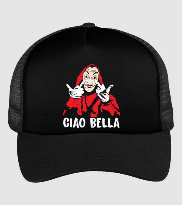 ciao bella dali model negru pe tricou