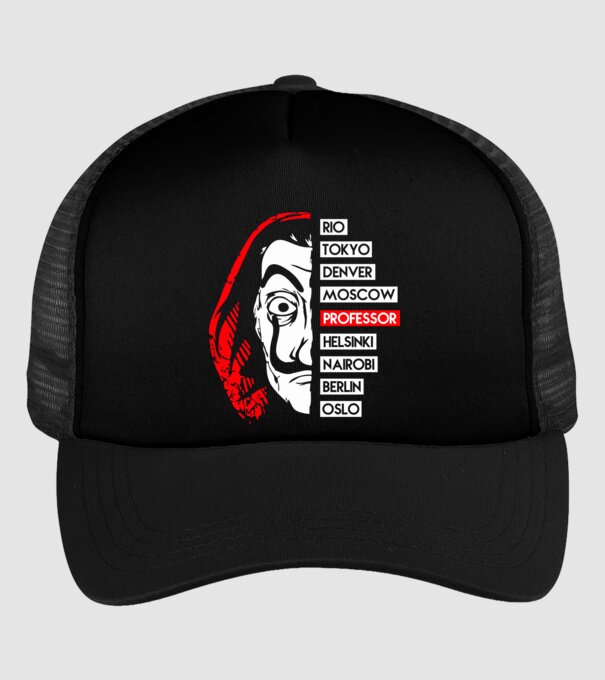 classic logo la casa de papel model negru pe tricou
