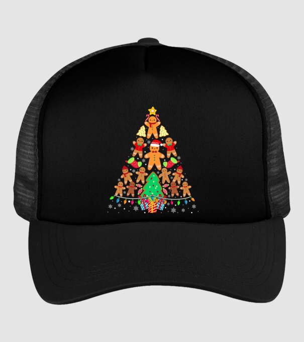 Cookie christmas tree model negru pe tricou