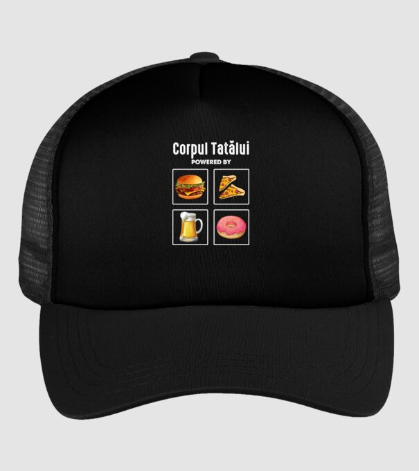 Corpul Tatălui model negru pe tricou