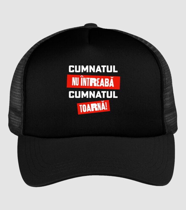 Cumnatul nu întreabă, cumnatul toarnă! model negru pe tricou