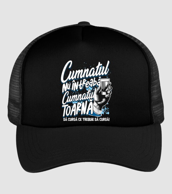Cumnatul nu întreabă, cumnatul toarnă. Să curgă ce trebuie să curgă! model negru pe tricou