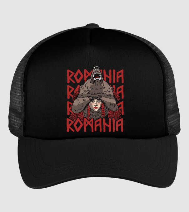 Dansul Ursului romania model negru pe tricou