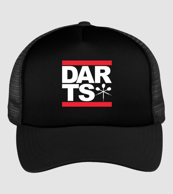 Darts DMC model negru pe tricou