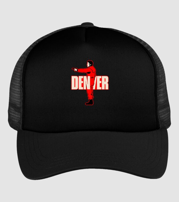 denver la casa de papel model negru pe tricou
