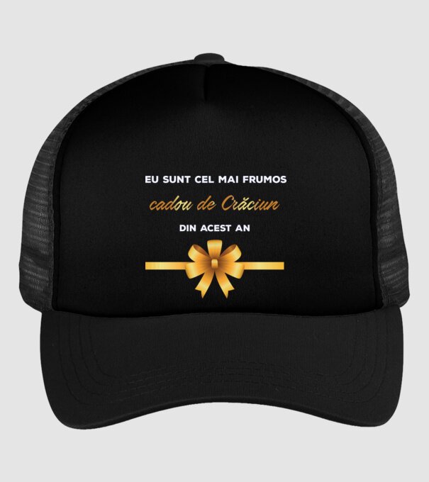 Eu sunt cel mai frumos cadou de Crăciun din acest an model negru pe tricou