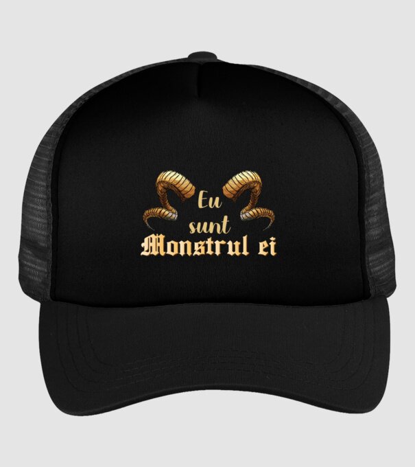 eu sunt monstrul ei model negru pe tricou