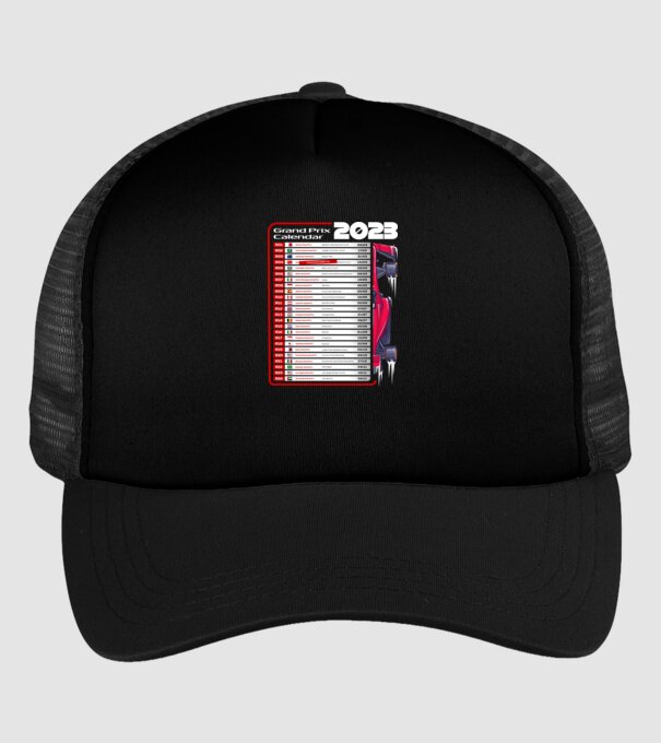 F1 Calendar TBA model negru pe tricou
