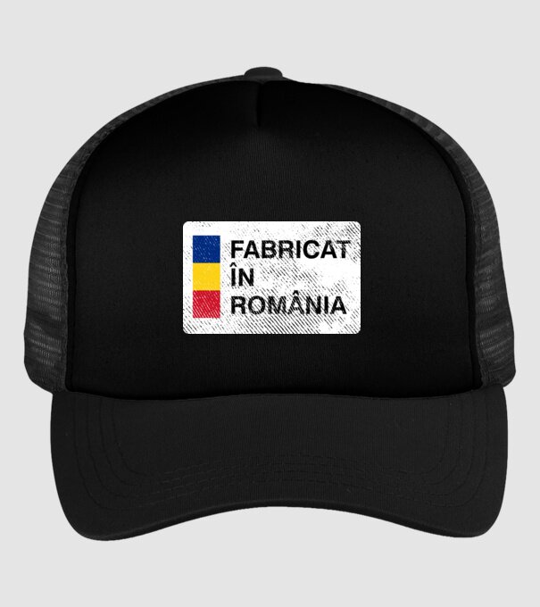 Fabricat în România model negru pe tricou