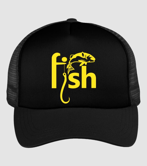 Fish model negru pe tricou