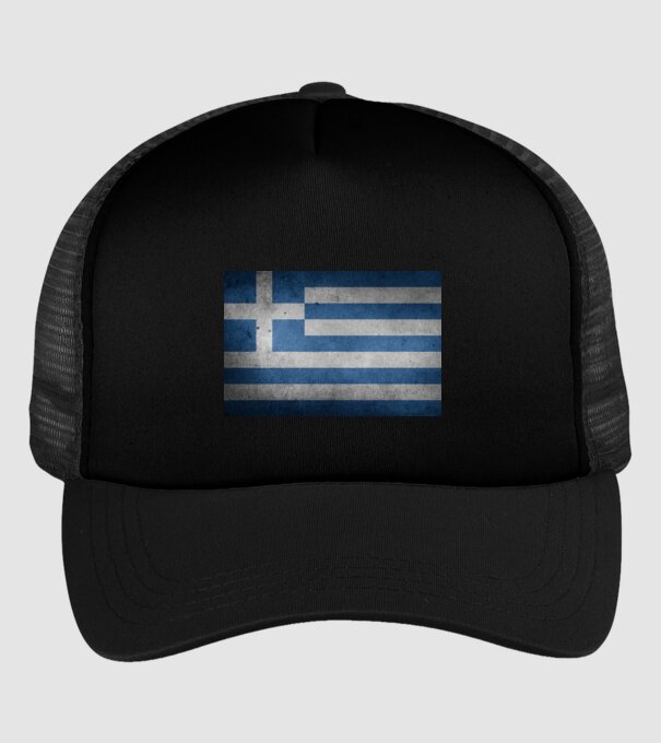 GREECE model negru pe tricou