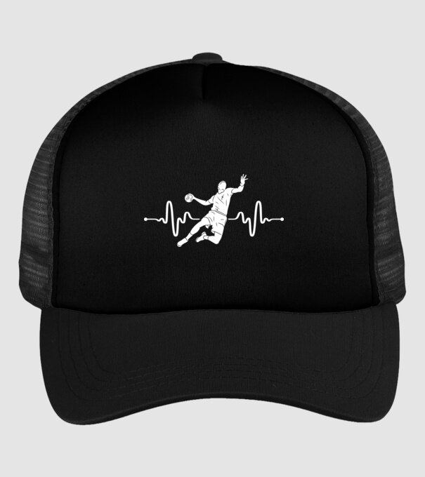 handball heartbeat model negru pe tricou