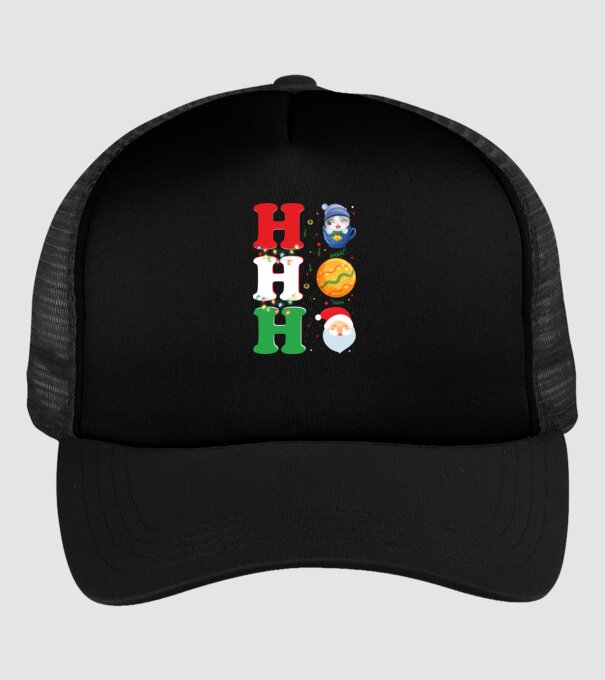 Ho-ho-ho christmas model negru pe tricou