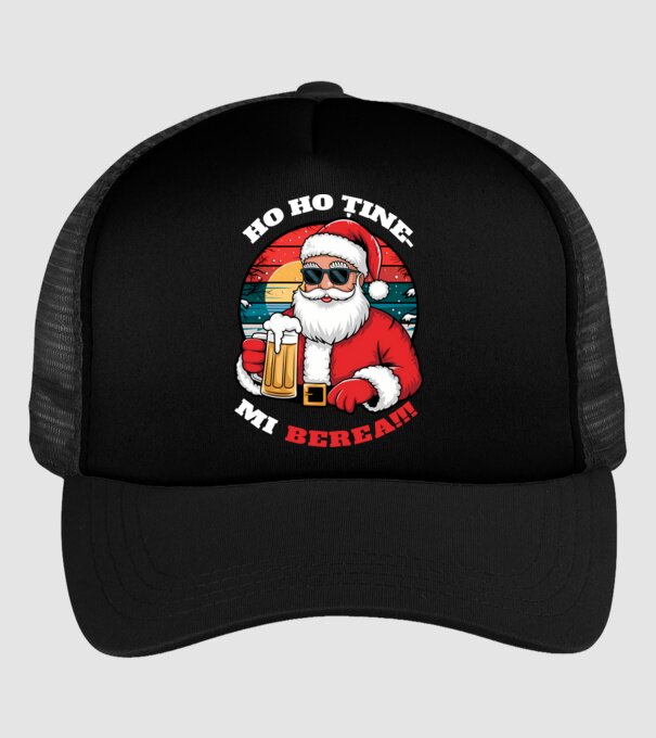 Ho ho ține mi berea! Negru model negru pe tricou
