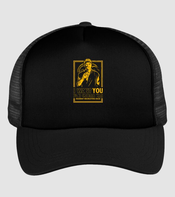 I want you cobra kai model negru pe tricou