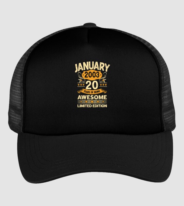 January 2003 20 years of being limited edition model negru pe tricou