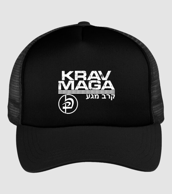 Krav Maga model negru pe tricou
