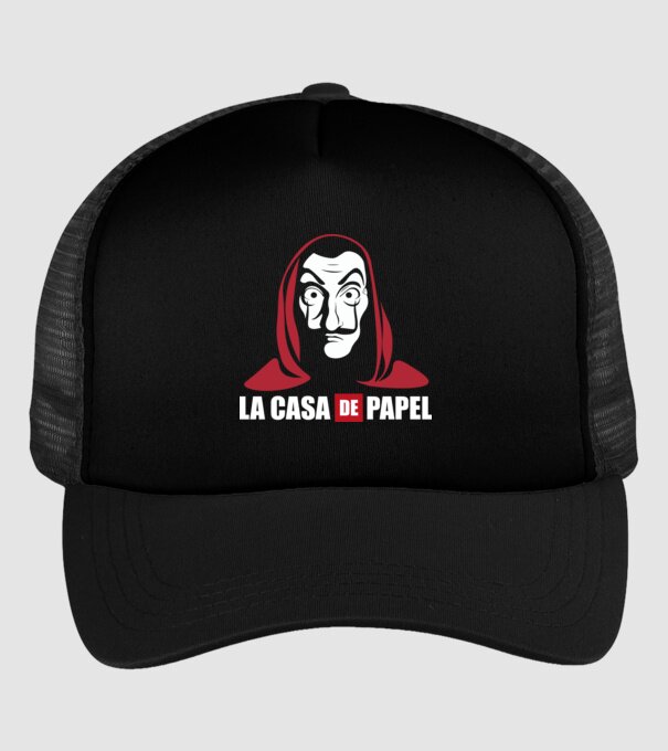la cas de papel logo model negru pe tricou