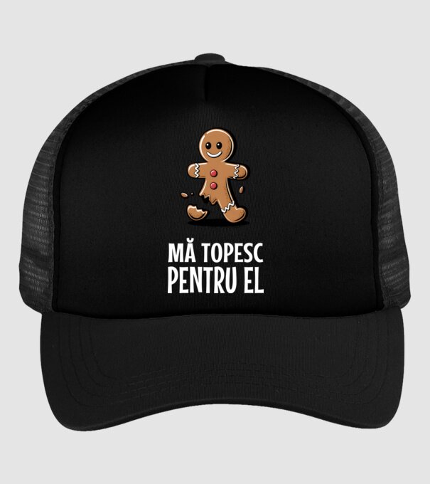 Mă topesc pentru el Negru model negru pe tricou