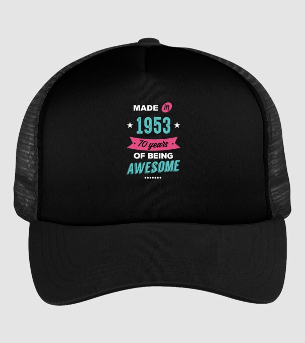 MADE IN 1953 model negru pe tricou