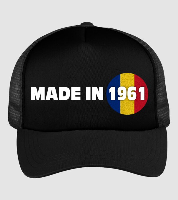 made in 1961 retro vintage model negru pe tricou