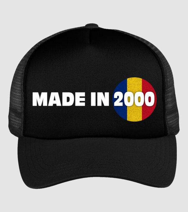 Made in 2000 model negru pe tricou