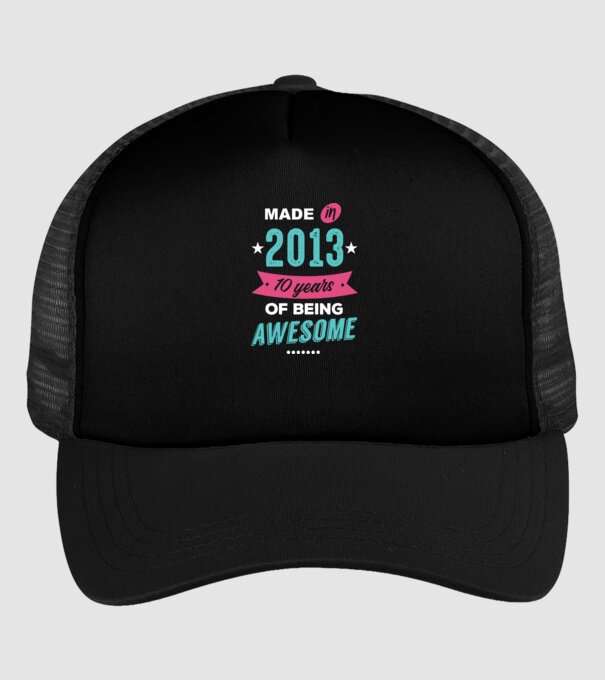Made in 2013 model negru pe tricou