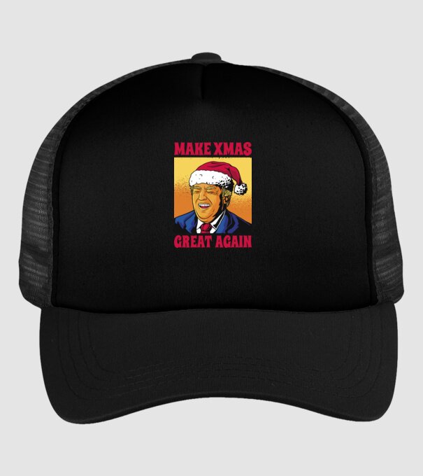 Make Xmas great again model negru pe tricou