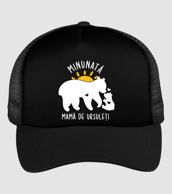 Minunată mamă de ursuleți model negru pe tricou