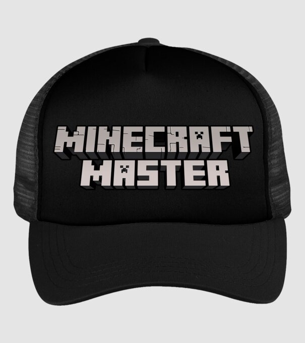 Minecraft Master model negru pe tricou
