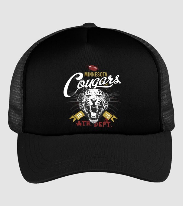 Minesota Cougars model negru pe tricou