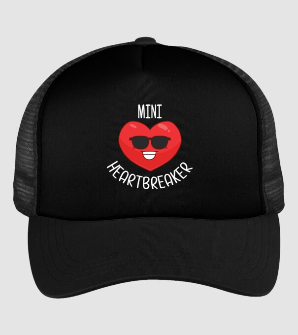 mini heartbreaker model negru pe tricou